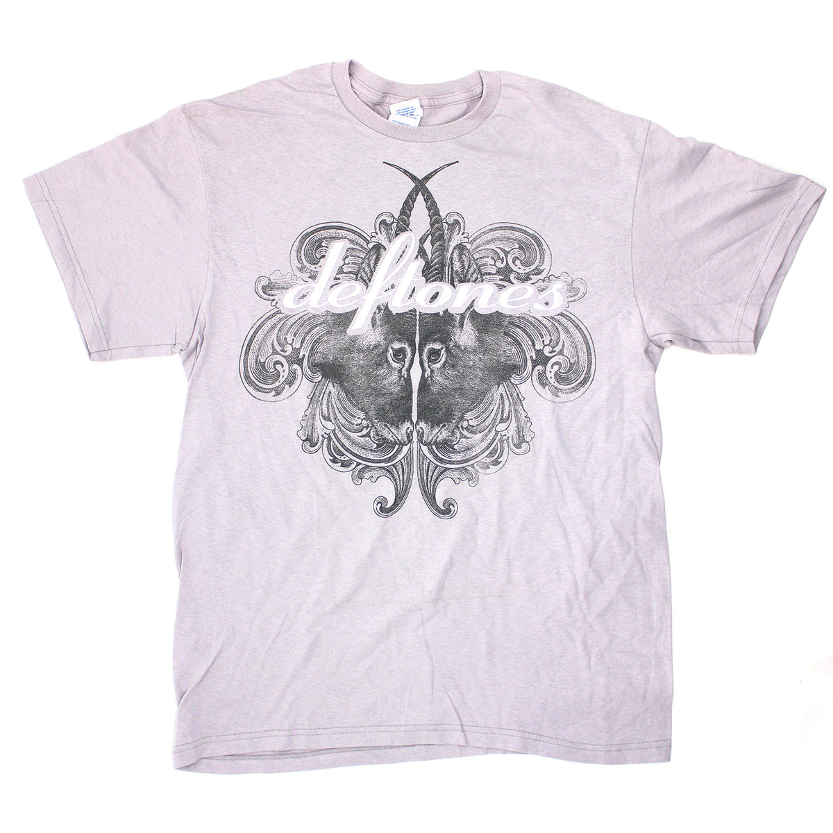 Deftones Butting Heads Tee (Platinum Gray) T-shirt Front