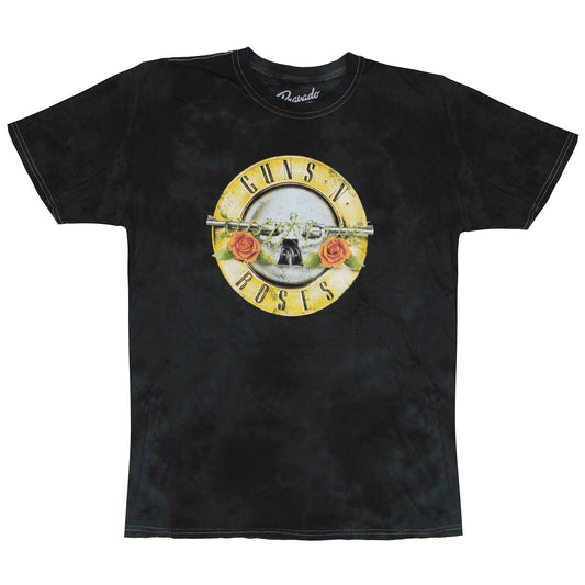 Guns N Roses Bullet Logo Tie Dye Tee Tie Dye T-shirt Front