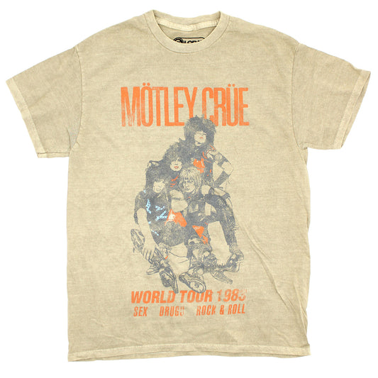 Motley Crue Sex Drugs and R&R Oversized Tee Vintage T-shirt Front