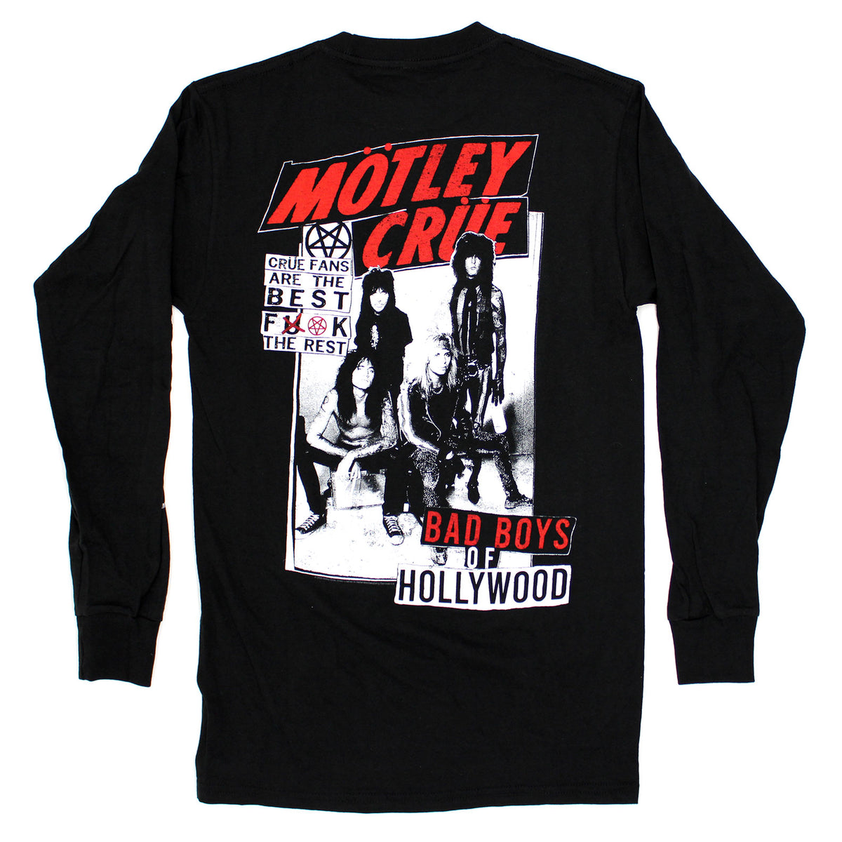 Motley Crue Bad Boys Of Hollywood Long Sleeve Back