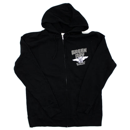 Green Day 21st Century Breakdown Zippered Hooded Sweatshirt Front