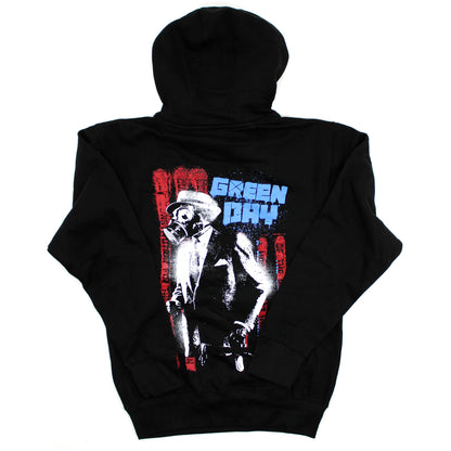 Green Day Gas Mask Hooded Sweatshirt Back