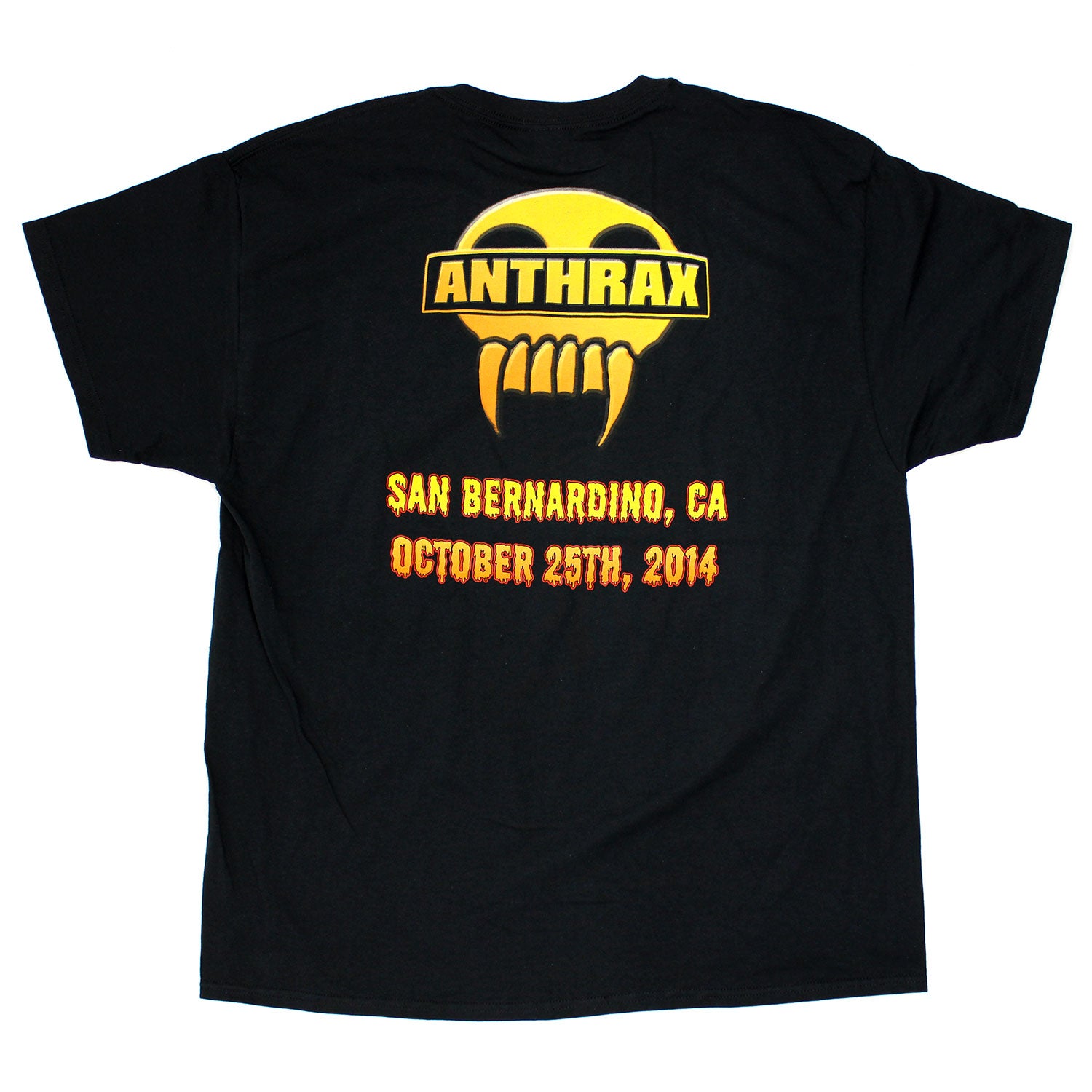 Anthrax San Bernardino, CA October 25th, 2014 T-shirt
