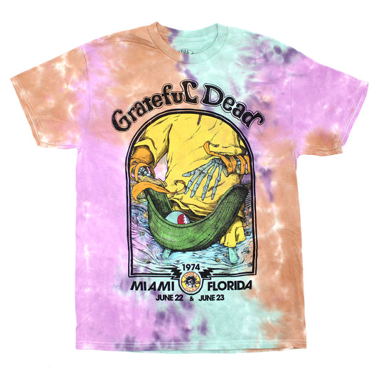 Miami Florida June 22 & June 23 1974 Oversized Tee Tie Dye T-shirt