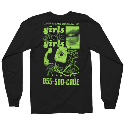 Motley Crue 855-580-CRUE Long Sleeve