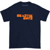 Orange Logo On Navy T-shirt