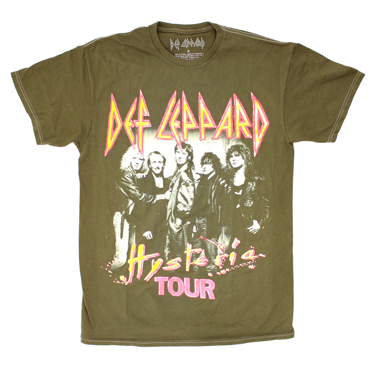Def Leppard Hysteria Tour T-shirt Front