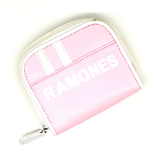 Ramones White On Pink Presidential Seal Logo Girls Wallet Front