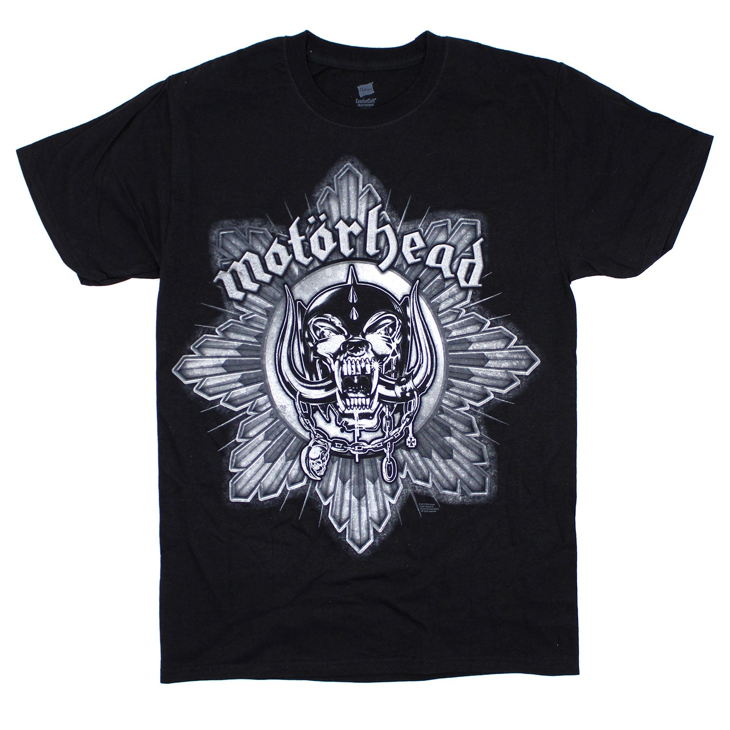 Motorhead Warpig With Rays Logo T-shirt Front