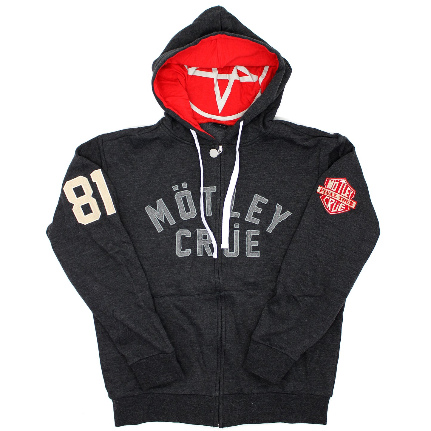Motley Crue The End Zippered Hooded Sweatshirt