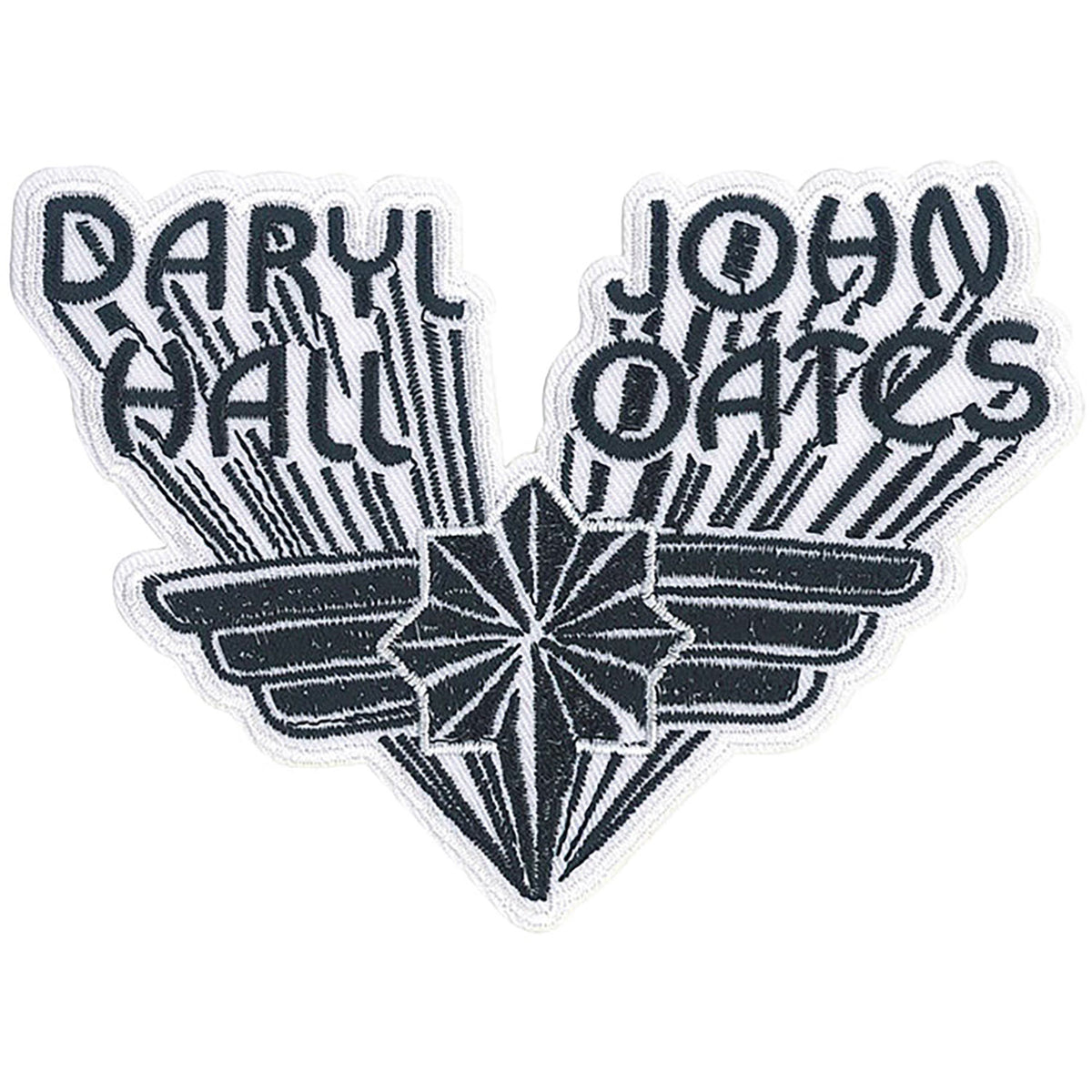 Hall & Oates Wings Logo Embroidered Patch Front