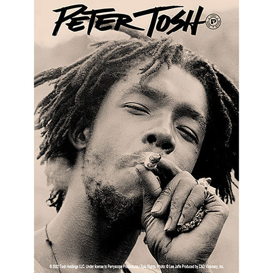 Peter Tosh Sepia Smoke Sticker Front