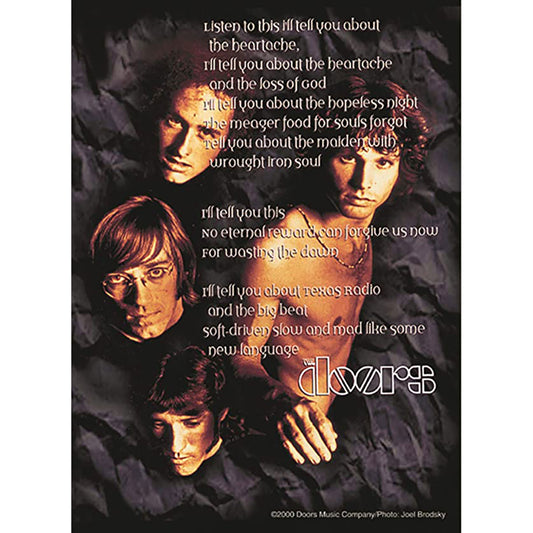 Doors Poem Poster Flag Front