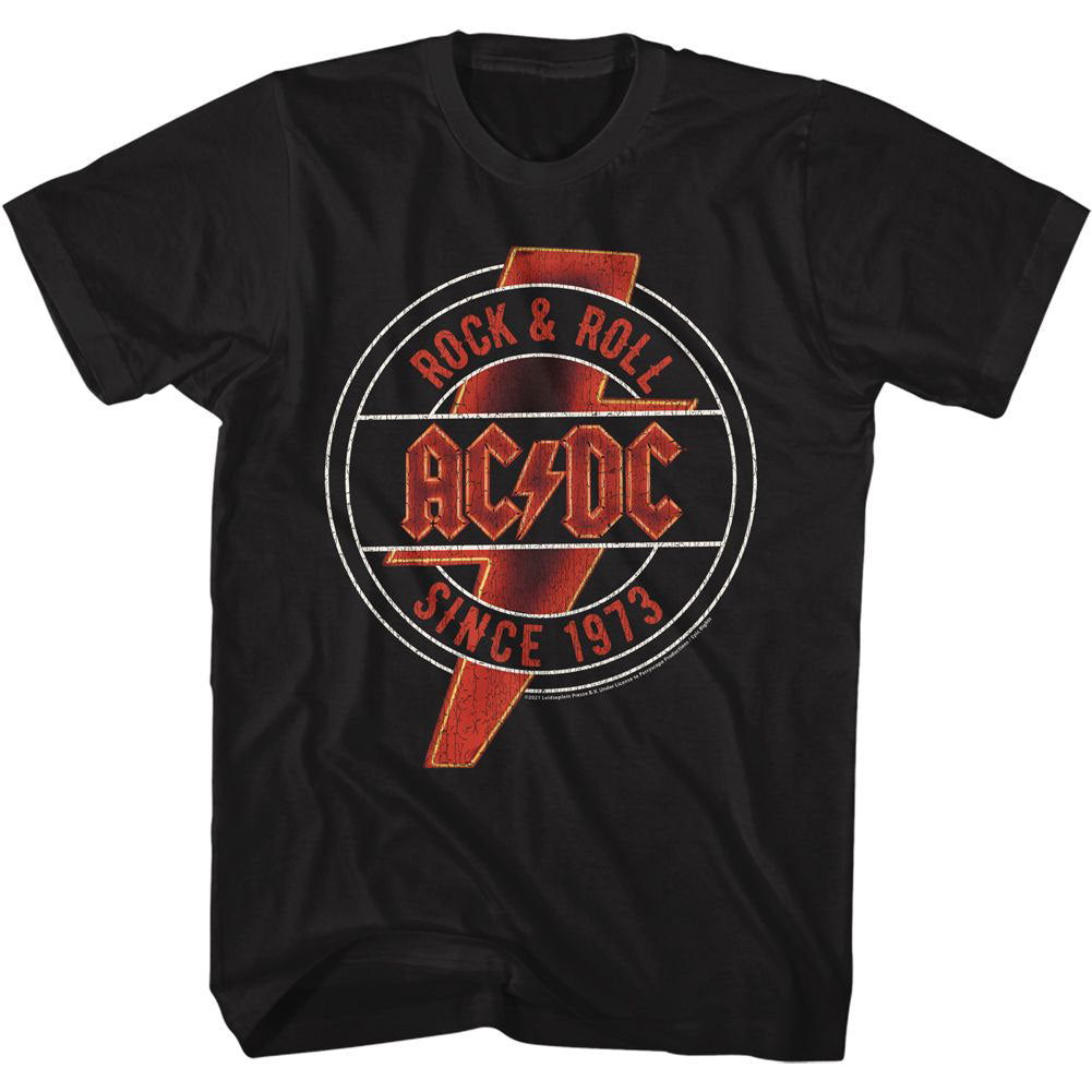 AC/DC Rd And Yel Neon T-shirt Front