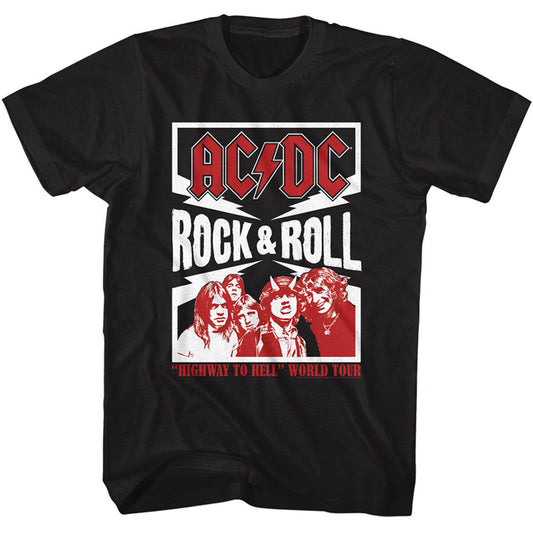 AC/DC Rock And Roll Lightning T-shirt Front