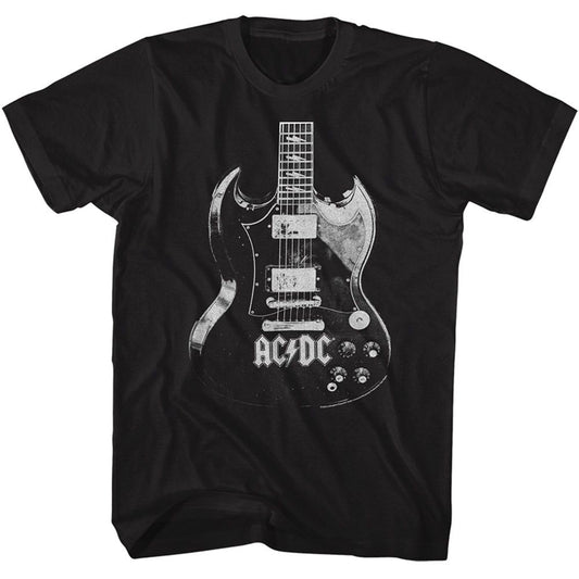 AC/DC Angus Guitar T-shirt Front