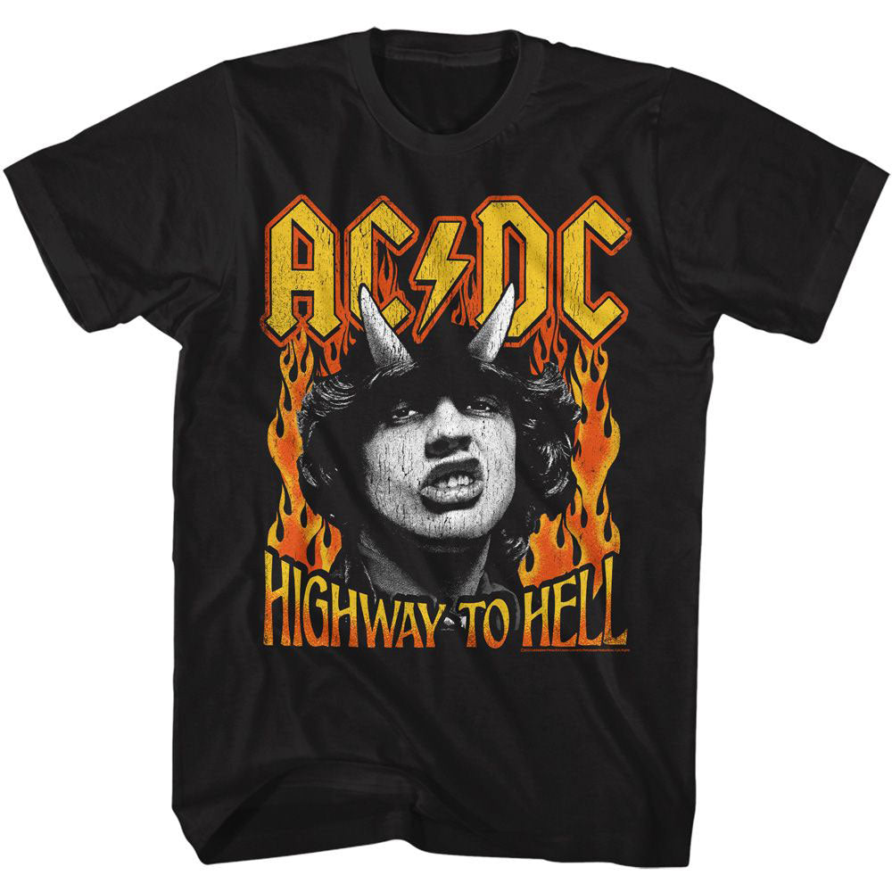 AC/DC Highway To Hell Fire T-shirt Front