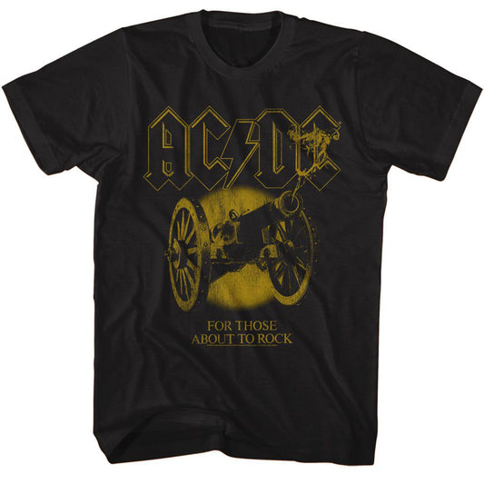 AC/DC Monochrome Ftatr T-shirt Front