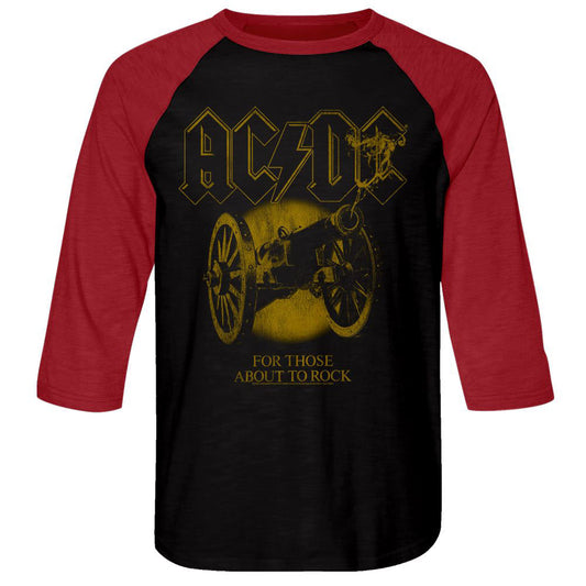 AC/DC Monochrome Ftatr Baseball Jersey Front