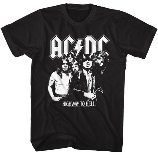 AC/DC Bw Highway Photo T-shirt Front