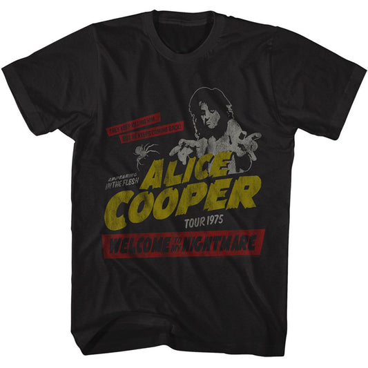 Alice Cooper Wtmn Tour 1975 T-shirt Front