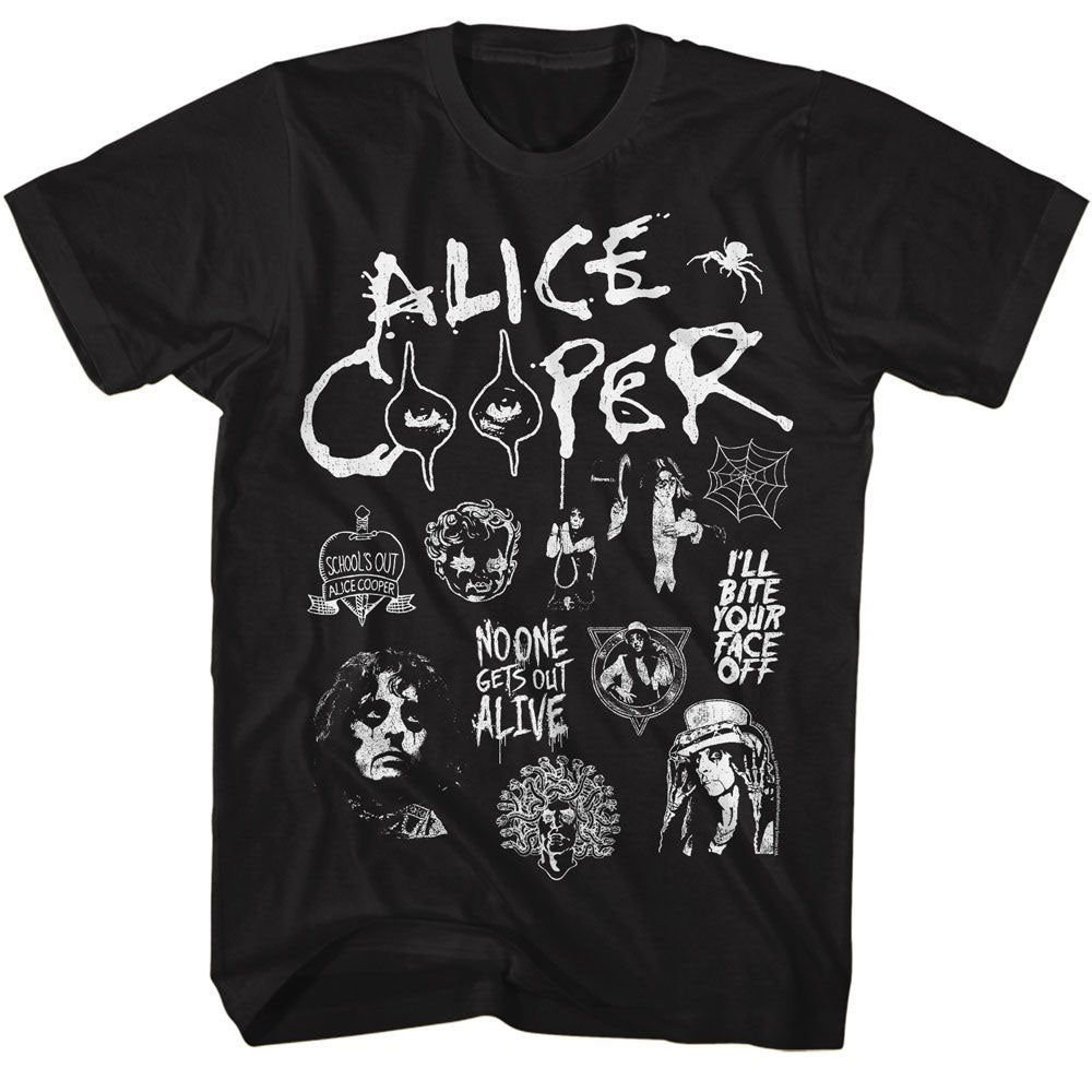 Alice Cooper Collage T-shirt Front