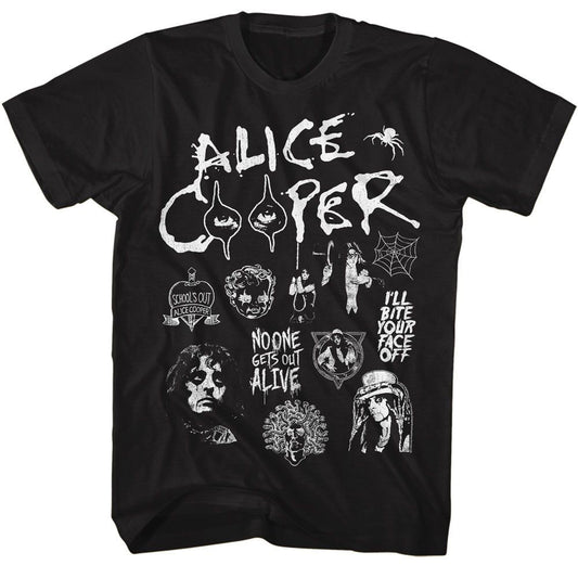 Alice Cooper Collage T-shirt Front