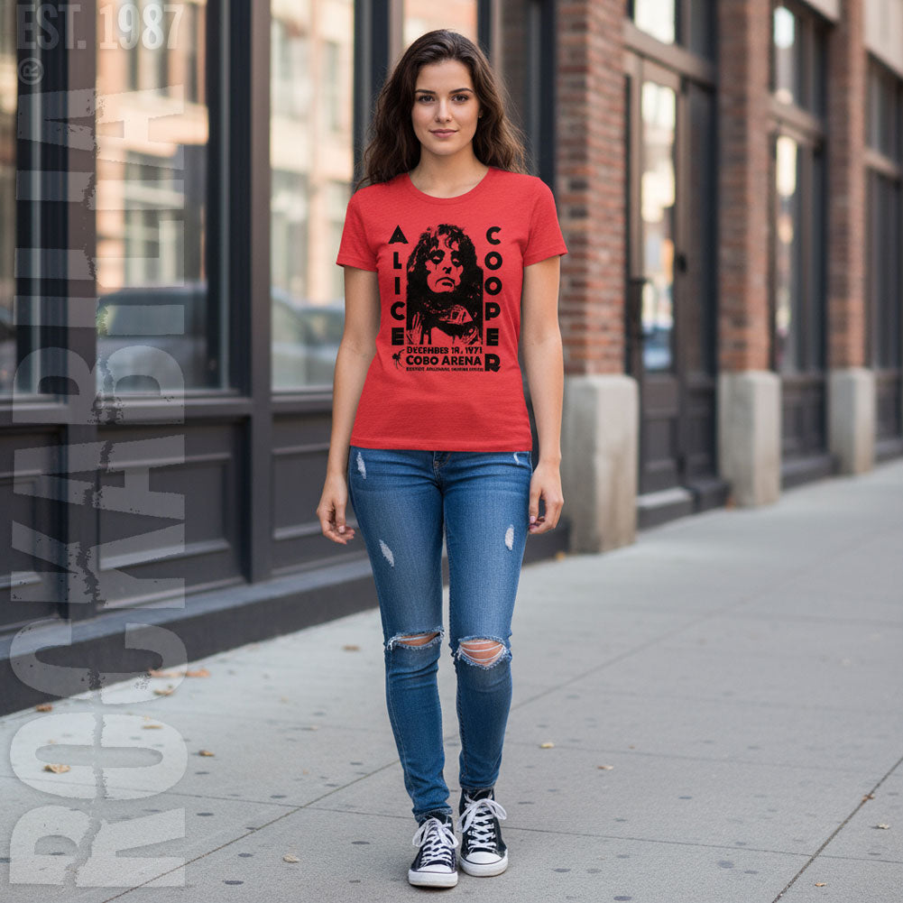 Alice Cooper Cobo Arena 1971 Junior Top