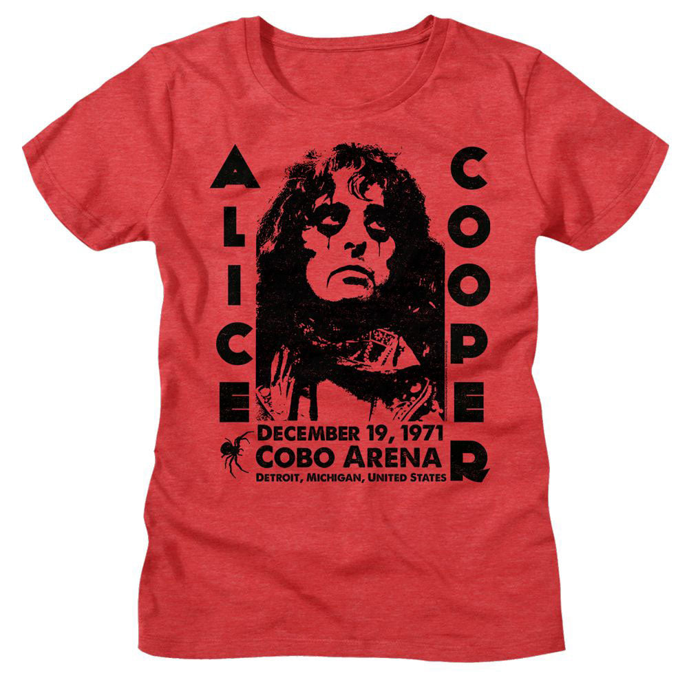 Alice Cooper Cobo Arena 1971 Junior Top