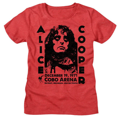 Alice Cooper Cobo Arena 1971 Junior Top