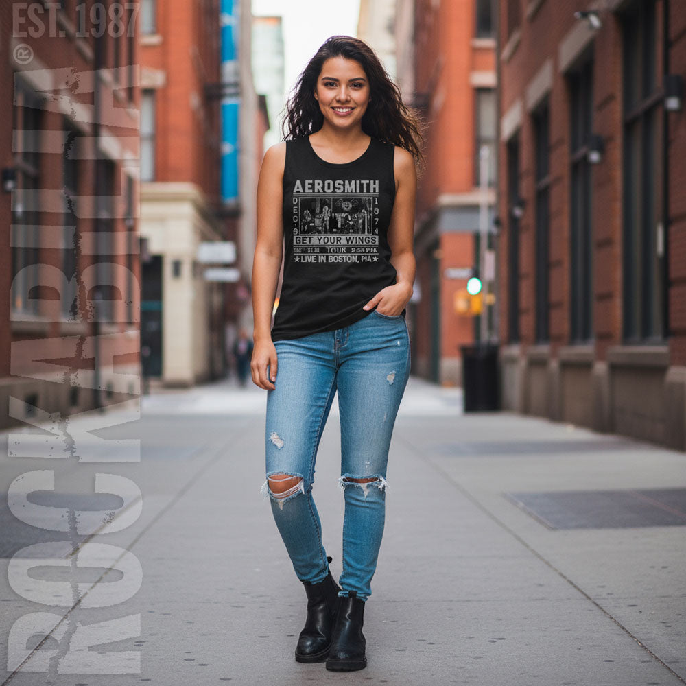 Aerosmith Wings Tour 74 Womens Tank