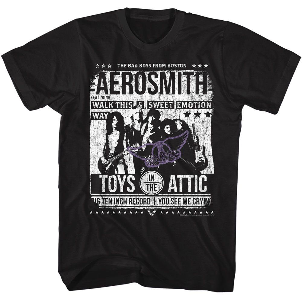Aerosmith Aero Poster T-shirt Front