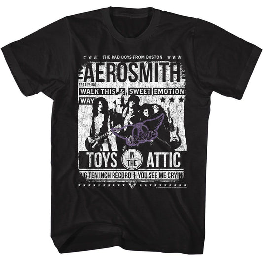 Aerosmith Aero Poster T-shirt Front