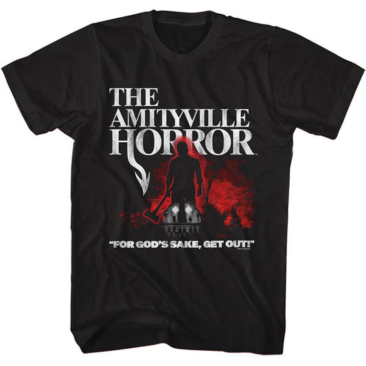 Amityville Horror Lutz With Axe Shadow T-shirt Front