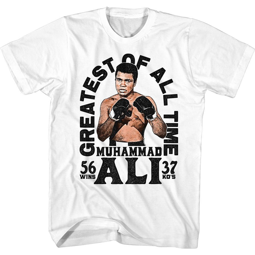 Muhammad Ali 56 Win 37 Ko T-shirt Front