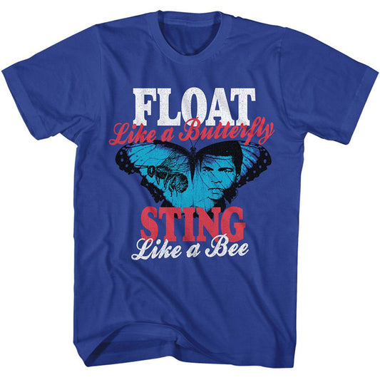 Muhammad Ali Ali Float And Sting T-shirt Front
