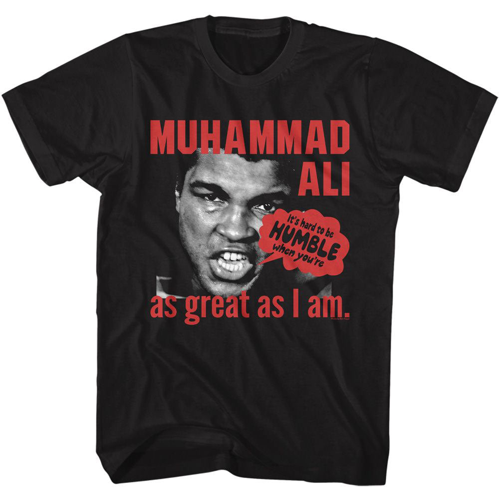 Muhammad Ali Hard To Be Humble T-shirt Front