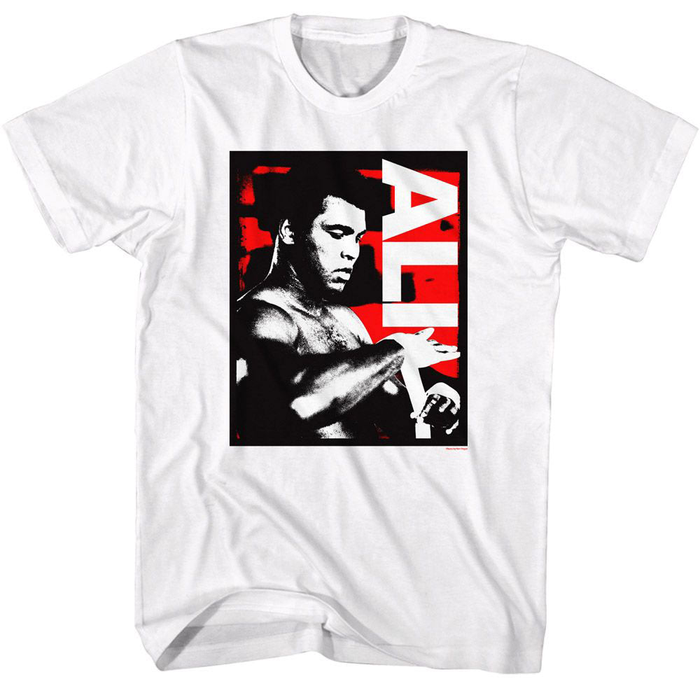 Muhammad Ali Ali Wrapping Hands T-shirt Front
