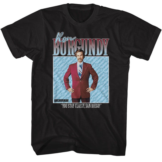 Anchorman Ron Burgundy T-shirt Front