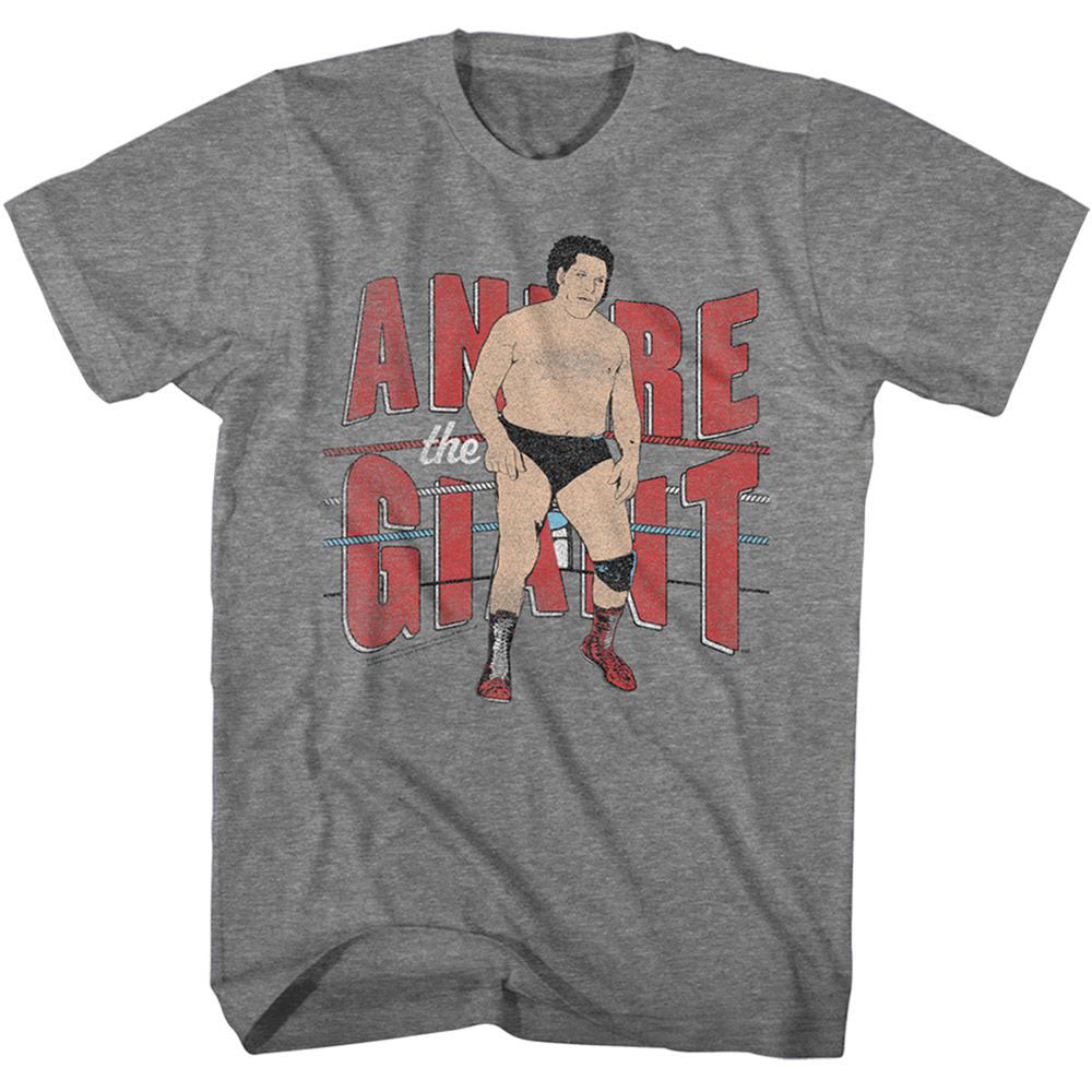 Andre The Giant Andre And Ropes T-shirt Front