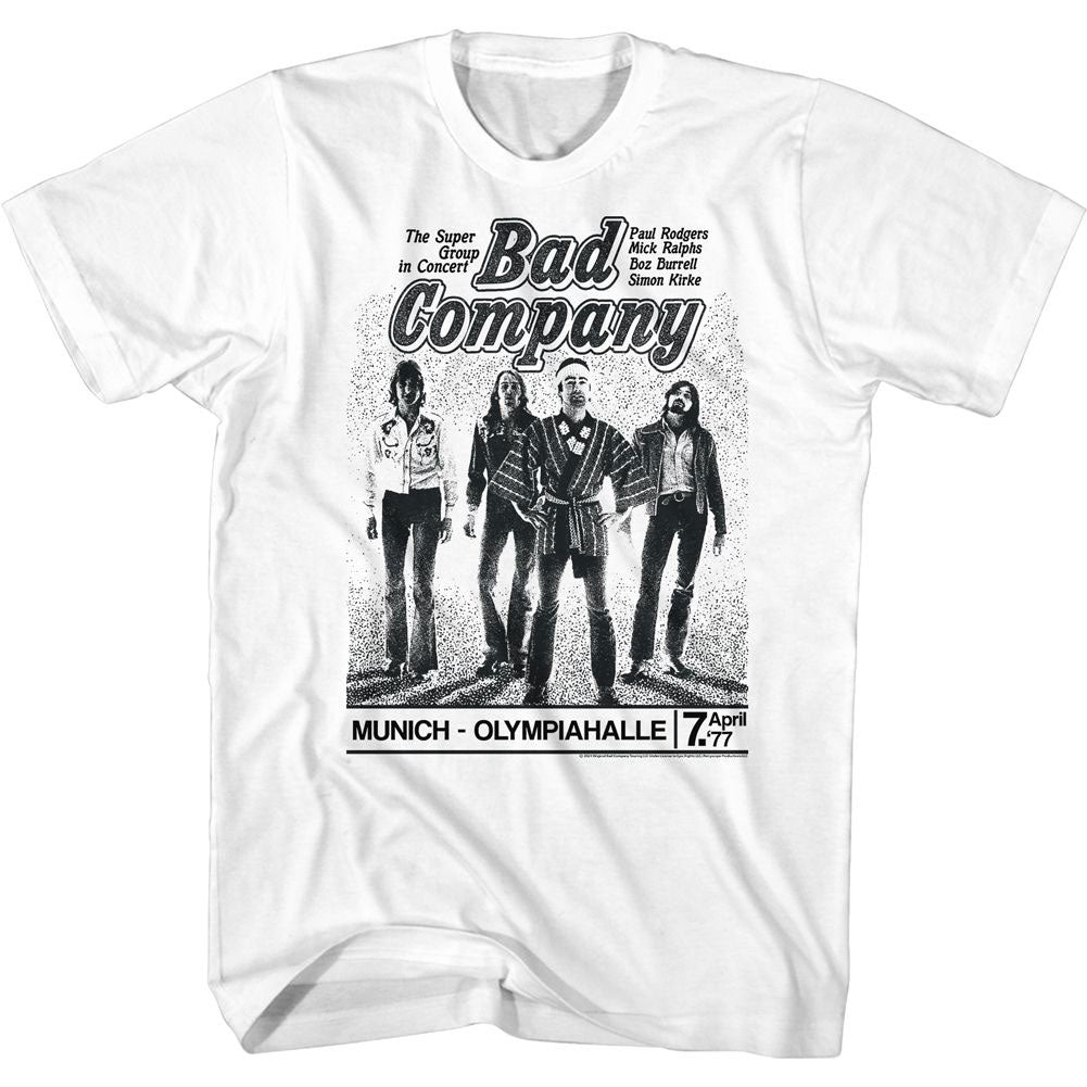 Bad Company Munich Concert T-shirt Front