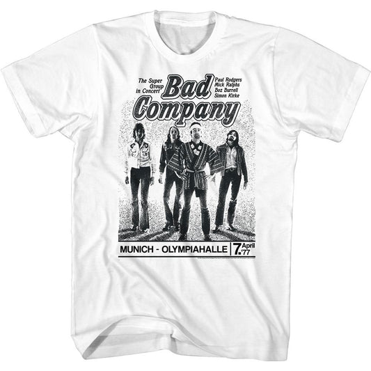 Bad Company Munich Concert T-shirt Front