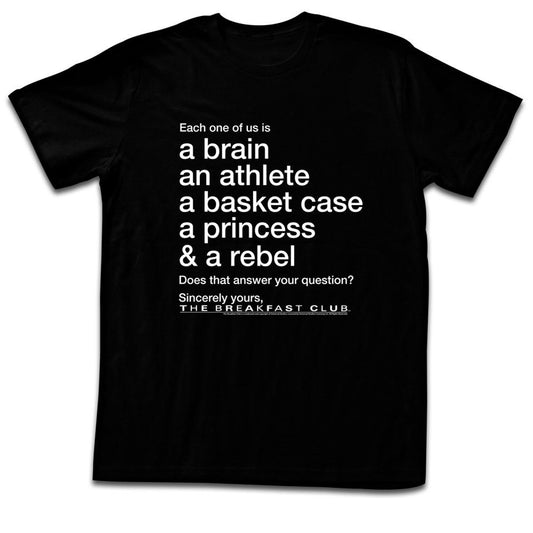 Breakfast Club Question T-shirt Front