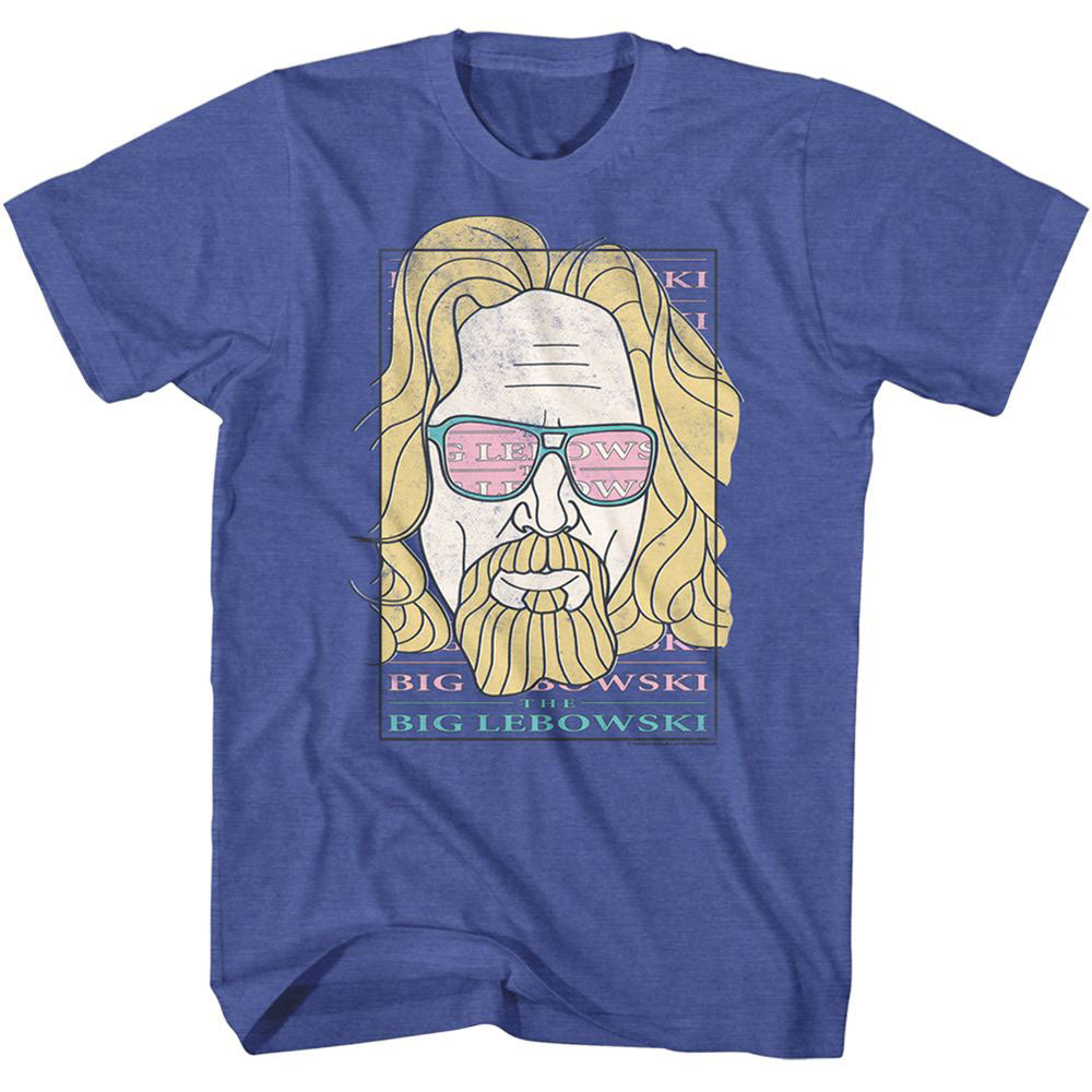 Big Lebowski Logo Sunglasses T-shirt Front