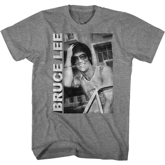 Bruce Lee Casual Smiling 2 T-shirt Front