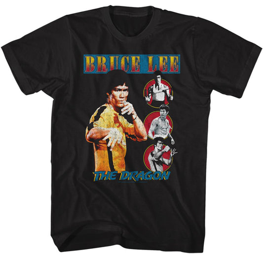 Bruce Lee Comic Cover Style T-shirt Front