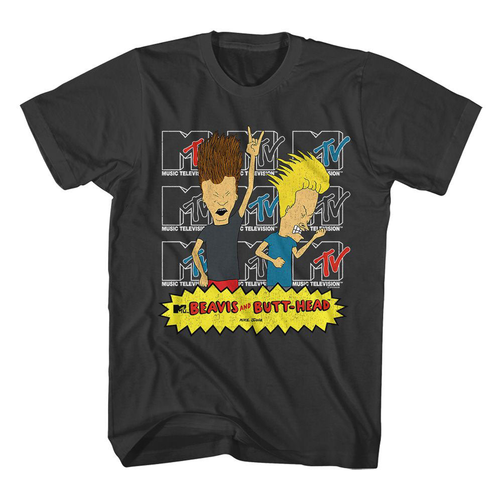 Beavis And Butthead Logos T-shirt Front