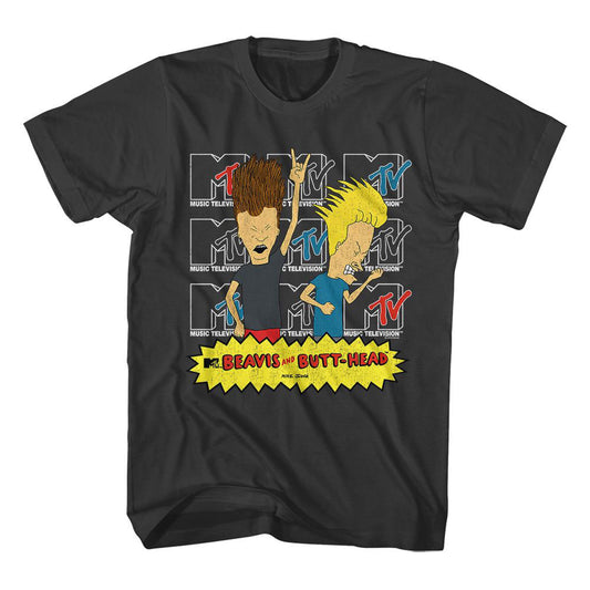 Beavis And Butthead Logos T-shirt Front