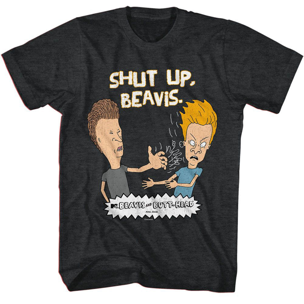 Beavis And Butthead Shut Up Beavis T-shirt Front