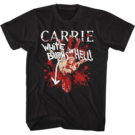Carrie Burns In Hell T-shirt Front